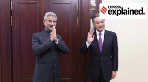 Moscow: In this photo released by China's Xinhua News Agency, India's External Affairs Minister Subrahmanyam Jaishankar, left, and Chinese Foreign Minister Wang Yi pose for a photo as they meet on the sidelines of a meeting of the foreign ministers of the Shanghai Cooperation Organization (SCO) in Moscow, Russia on  Sept. 10, 2020. The Indian and Chinese foreign ministers have agreed that their troops should disengage from a tense border standoff, maintain proper distance and ease tensions in the Ladakh region where the two sides in June had their deadliest clash in decades.AP/PTI Photo(AP11-09-2020_000047B)